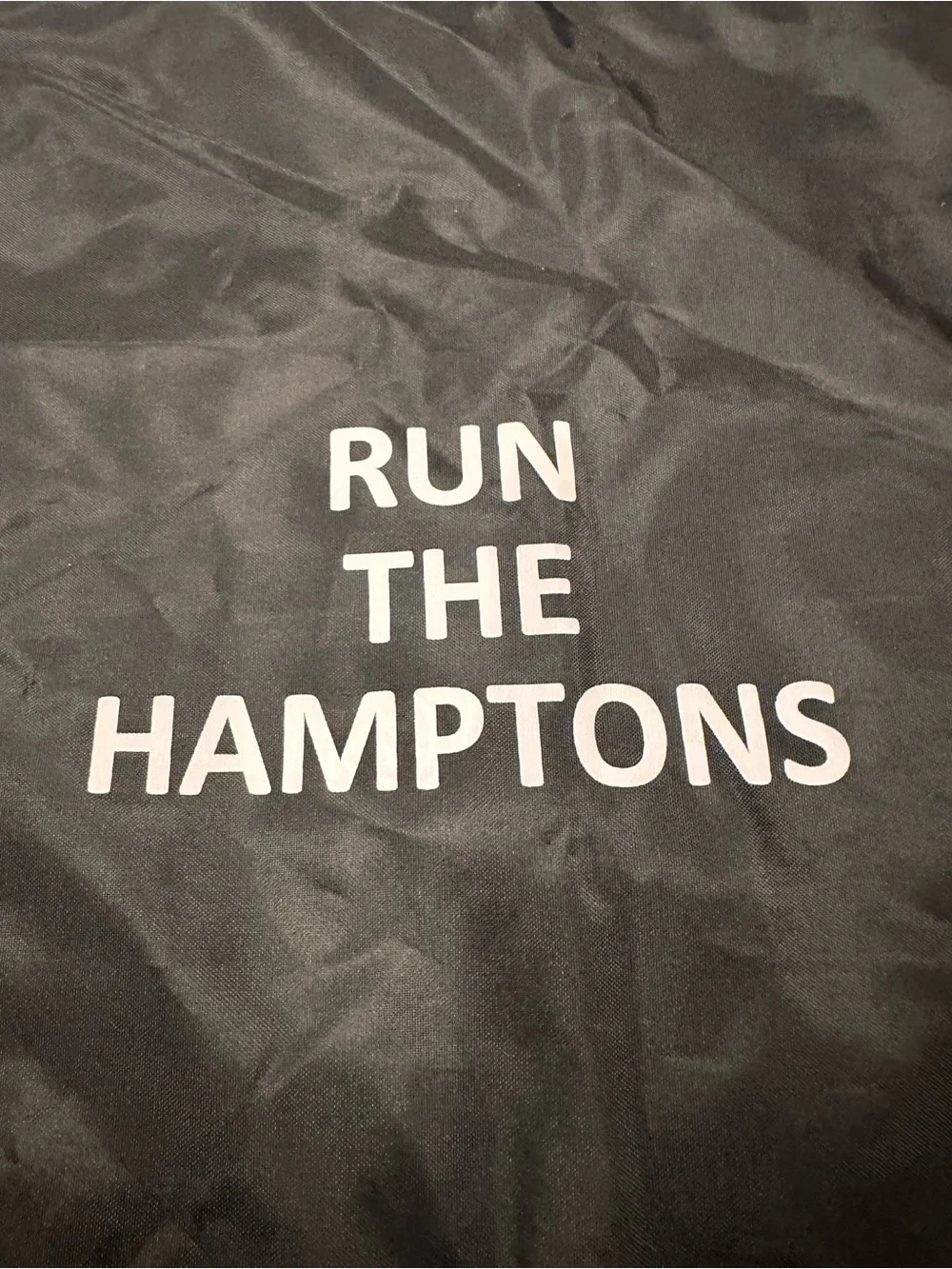 Men's Black 'Run The Hamptons' Travel Duffle Bag